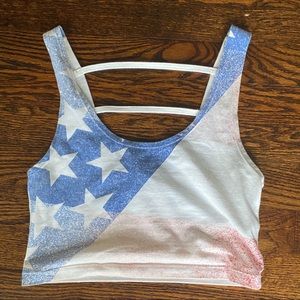 American flash crop top